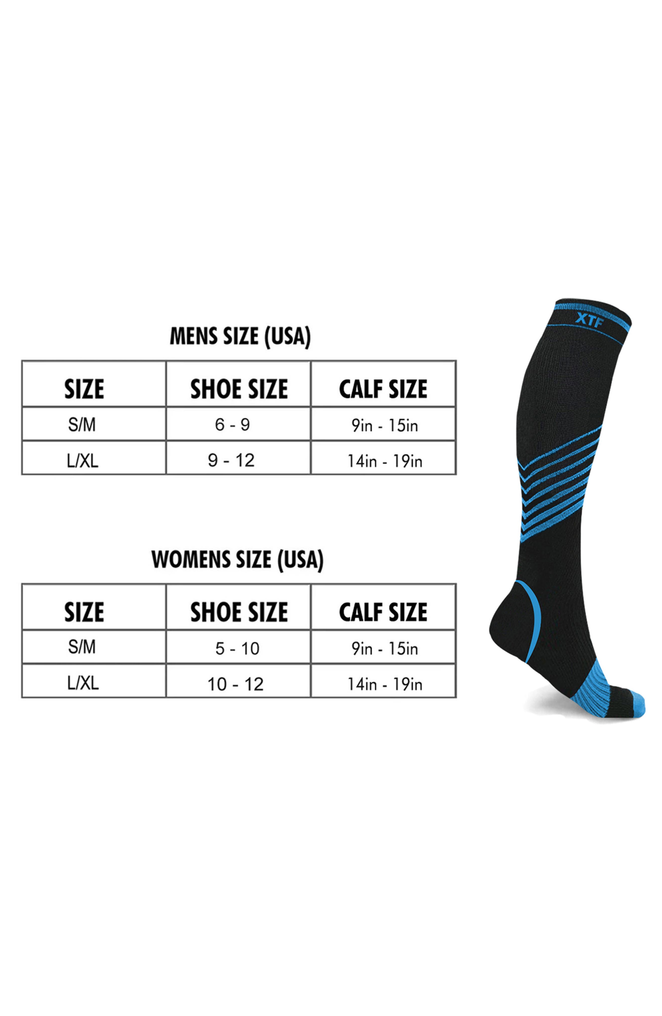 6-Pack Knee High Compression Recovery Socks