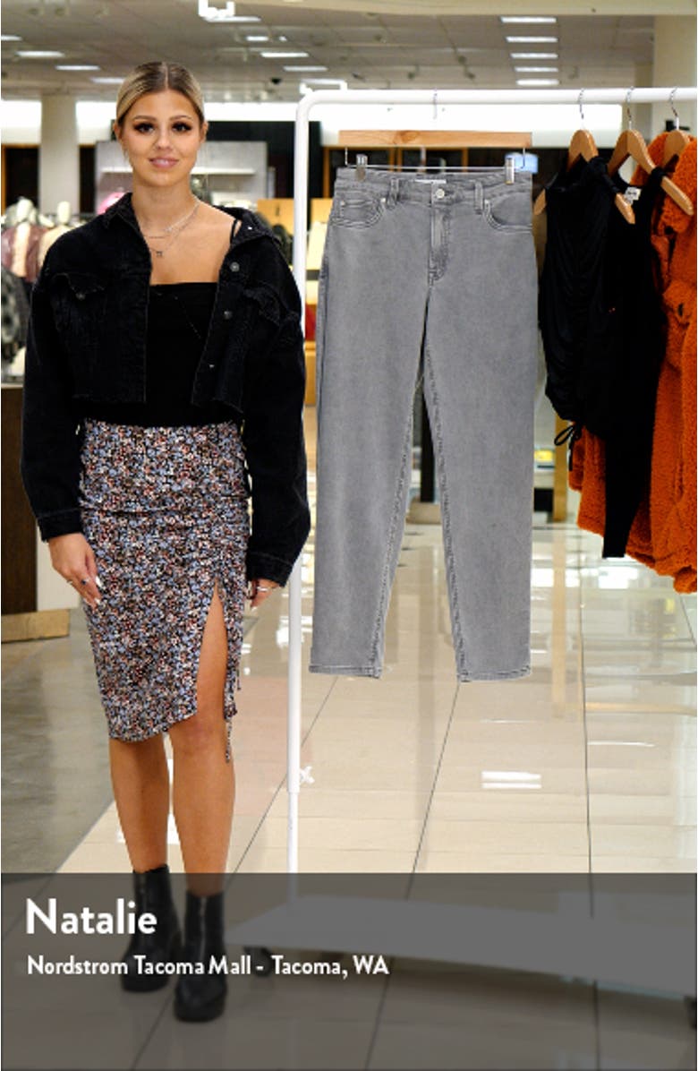 Leila High Waist Slim Boyfriend Jeans, sales video thumbnail