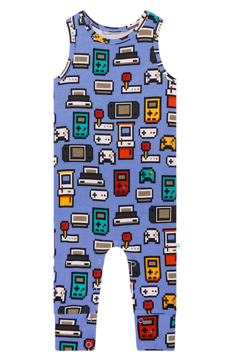 Posh Peanut Game Over Racerback Romper, Main, color, 