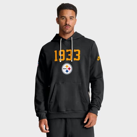Men's Nike Black Pittsburgh Steelers Sideline Standard Issue Alt 2 Dri-FIT Hoodie