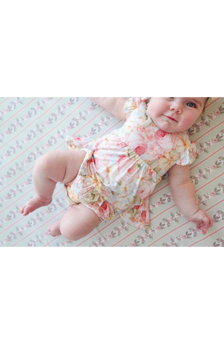 Posh Peanut Ruffle Skirted Bodysuit, Alternate, color, Light/ Pastel Blue