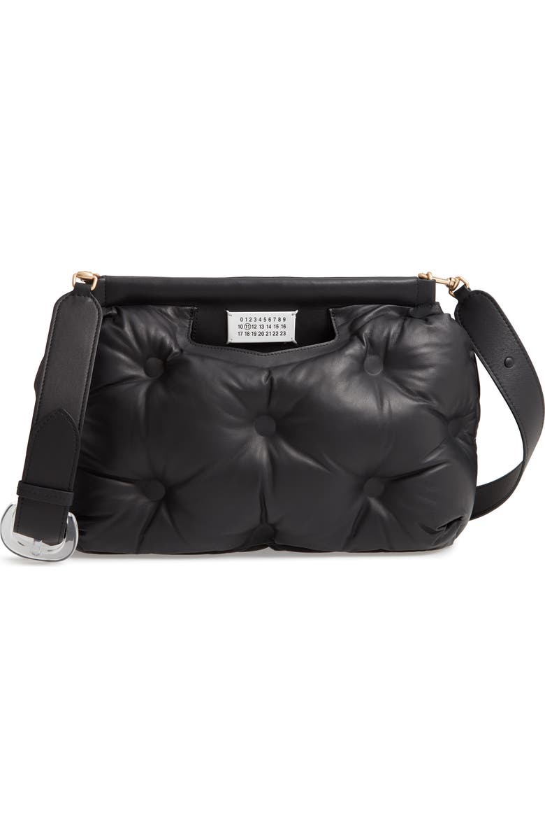Maison Margiela Medium Glam Slam Leather Shoulder Bag, Main, color,