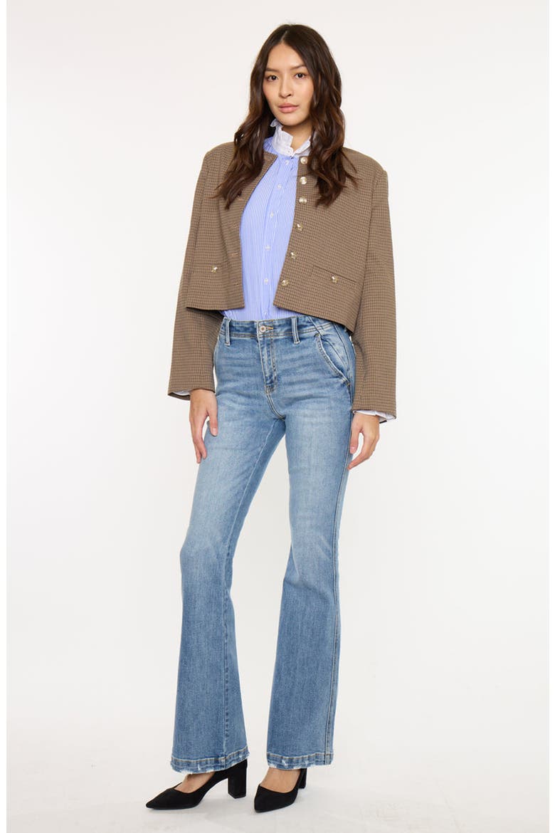 Bailey High Rise Flare Jeans, Alternate, color, Medium Dark