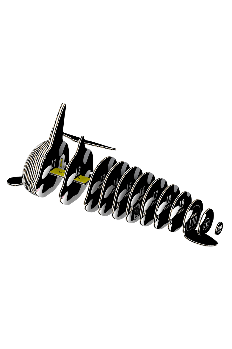 Orca 3D Puzzle, Alternate, color, No Color