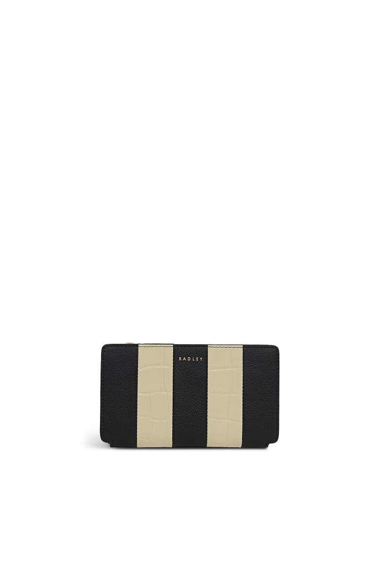 Radley Coin Street - Patchwork Medium Ziptop Wallet, Main, color, Black