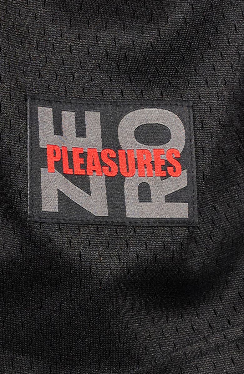 PLEASURES Jamie Mesh Hockey Jersey, Alternate, color, Black