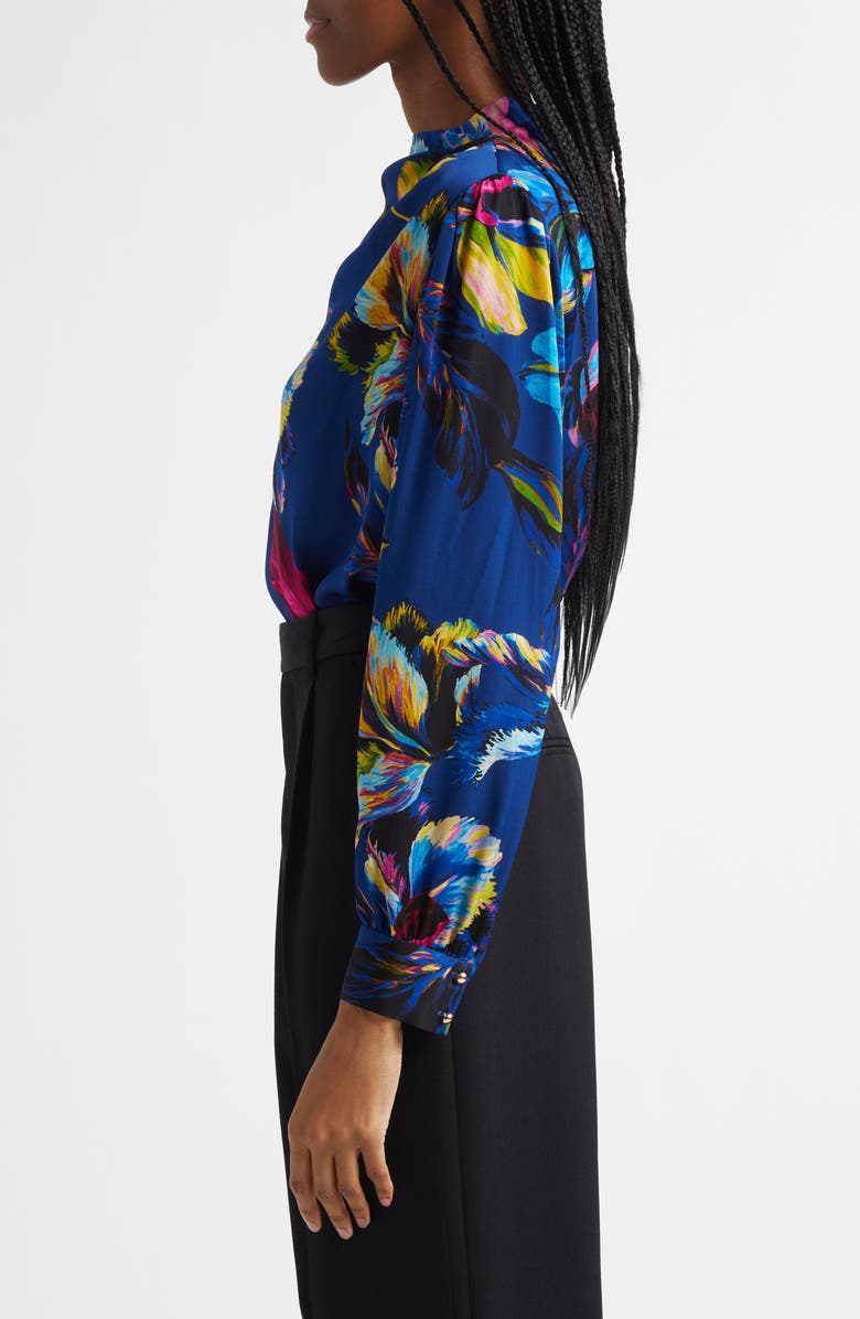 Elie Tahari The Tien Floral Print Top, Alternate, color,