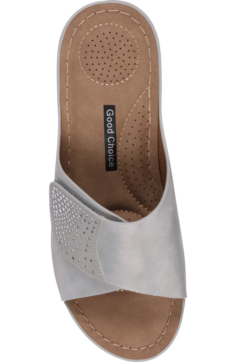 GC SHOES Annora Wedge Sandal, Alternate, color, Silver