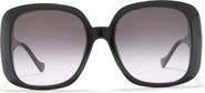 Gucci 57mm Oversized Square Sunglasses