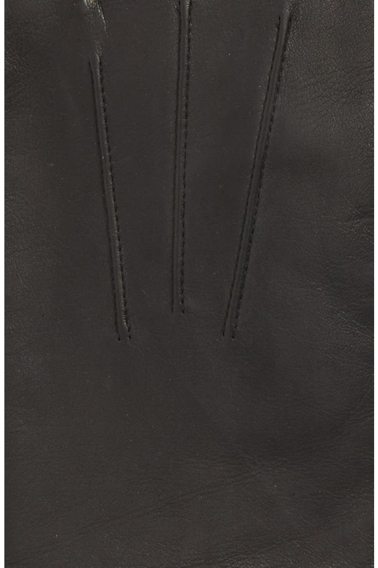 Leather Tech Gloves, Alternate, color, BLACK