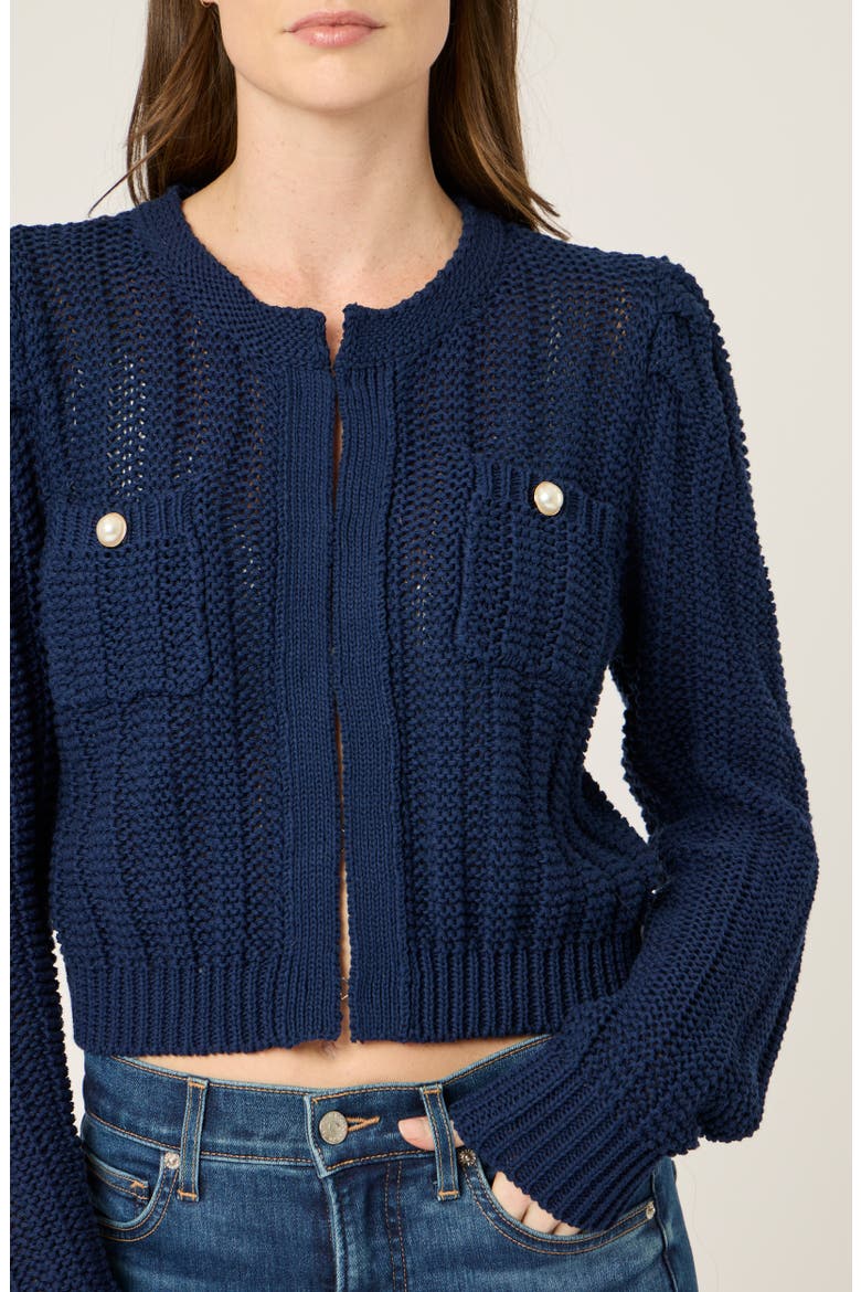 Jade Cardigan, Alternate, color, Navy
