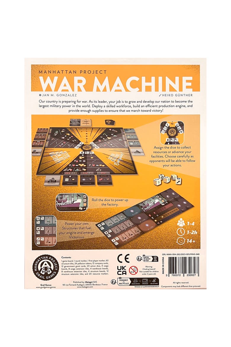 Manhattan Project War Machine Strategy Game, Alternate, color, Multicolored