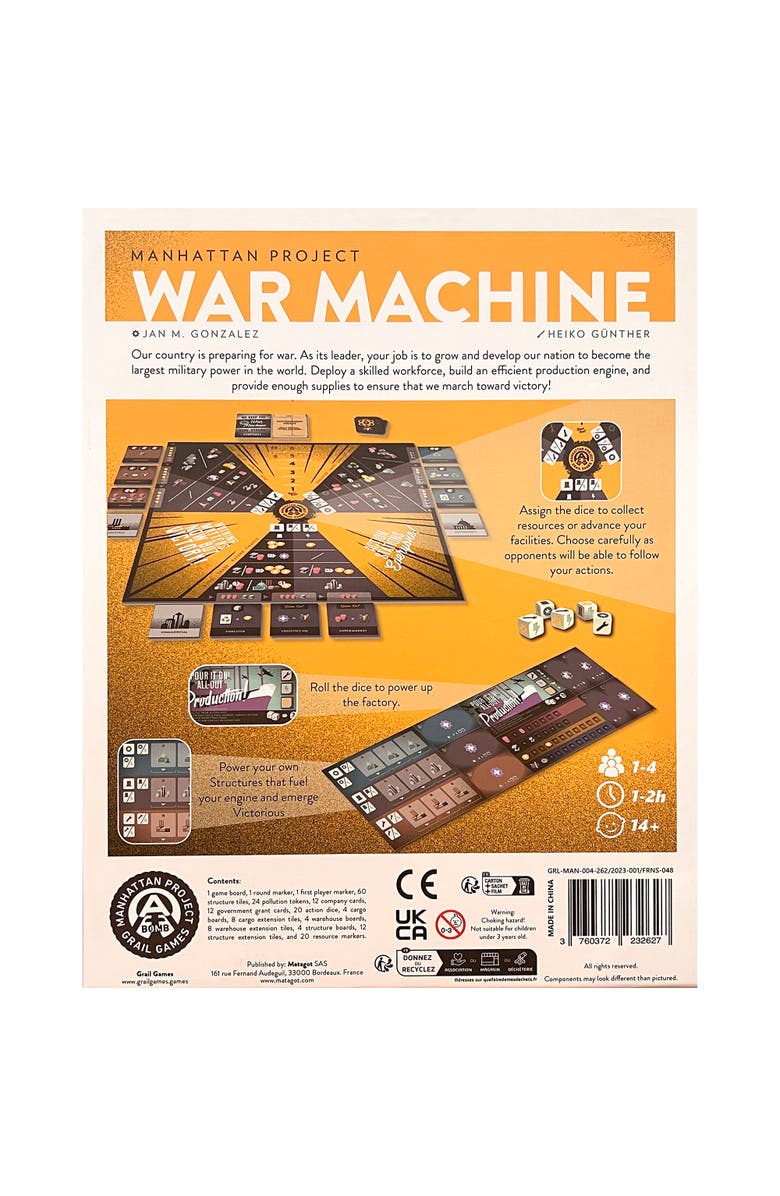 Matagot Manhattan Project War Machine Strategy Game, Alternate, color, Multicolored