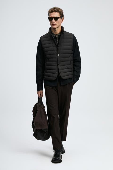 Lufian Soon Men's Goose Down Puffer Tech Vest