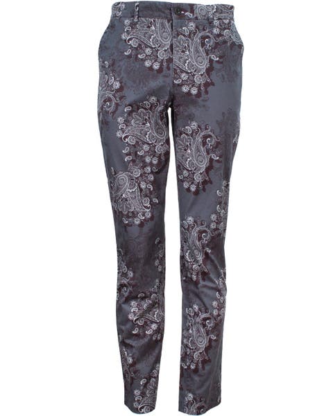 Charles Flat Front Chino Printed Pant