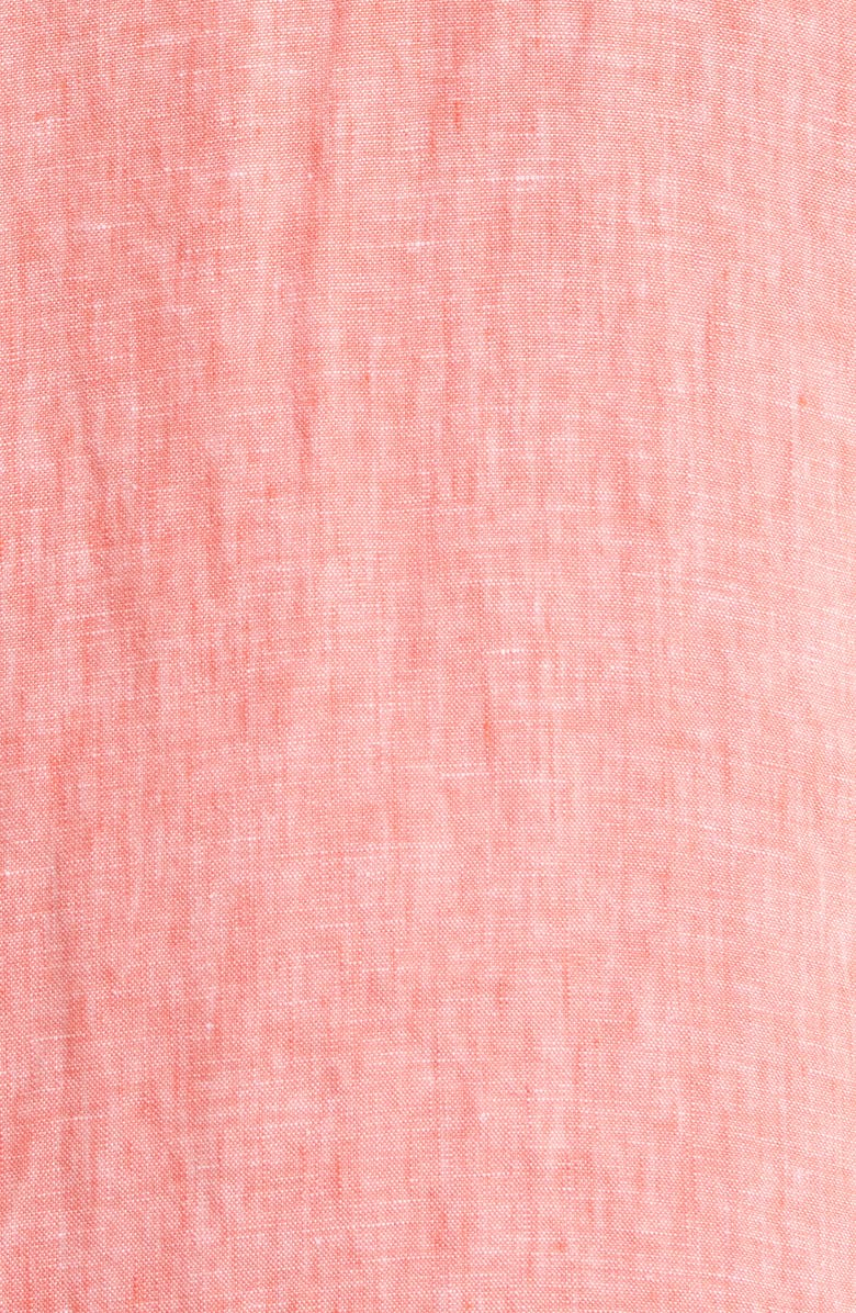Tommy Bahama Two Palms Trapunto Linen A-Line Dress, Alternate, color, Ember Red