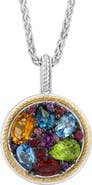 EFFY Sterling Silver & 14K Gold Semiprecious Stone Pendant Necklace