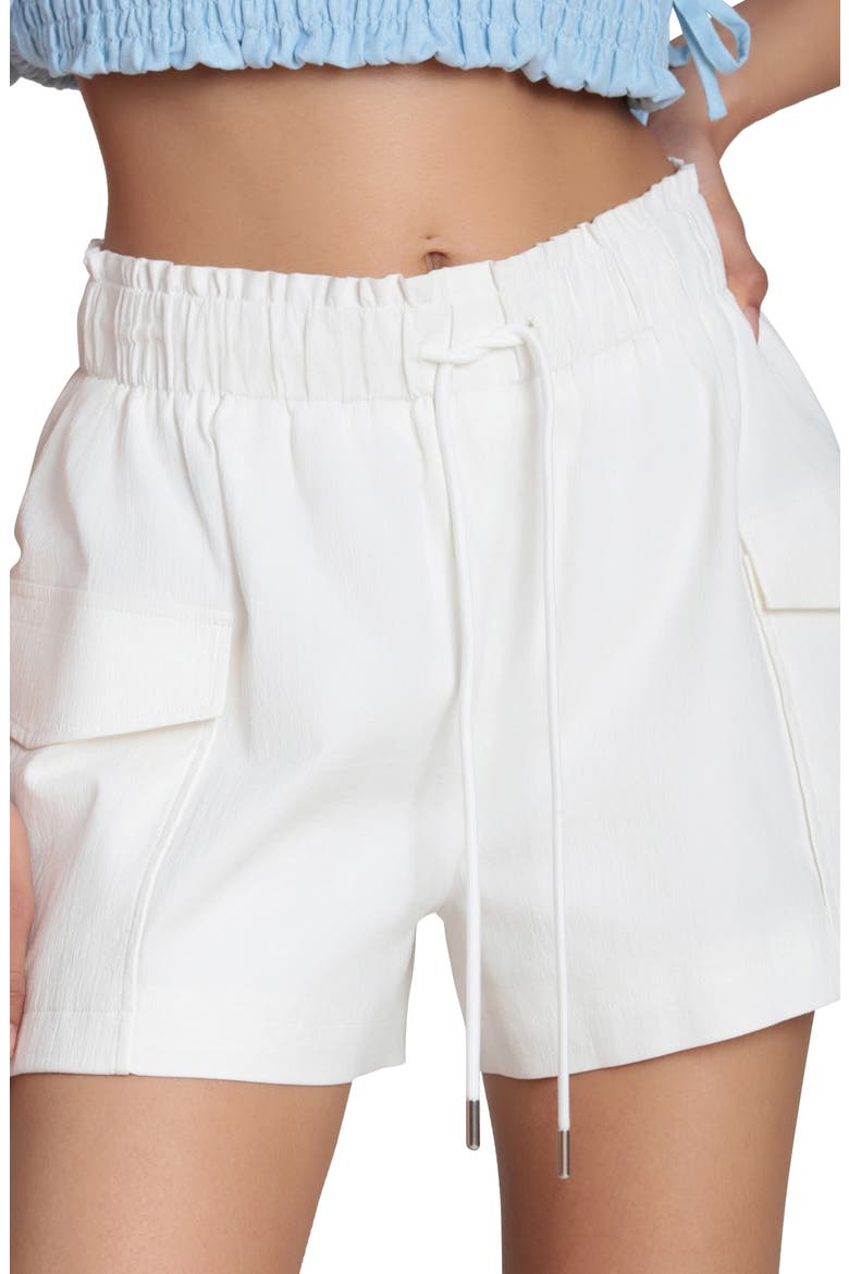 Cotton Blend Cargo Shorts, Alternate, color, WHITE
