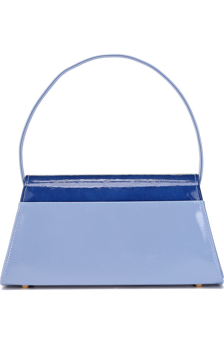 NINETY UNION Patent Faux Leather Handbag, Alternate, color, Blue Multi