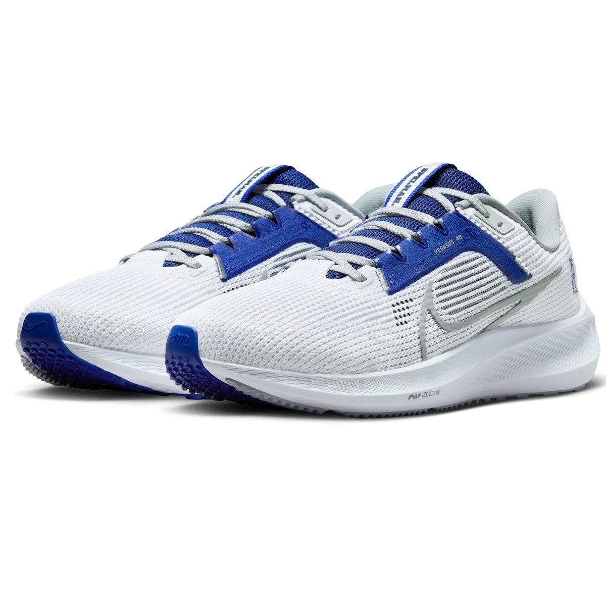 Unisex Nike  White Spelman College Jaguars Zoom Pegasus 40 Running Shoe, Alternate, color, White