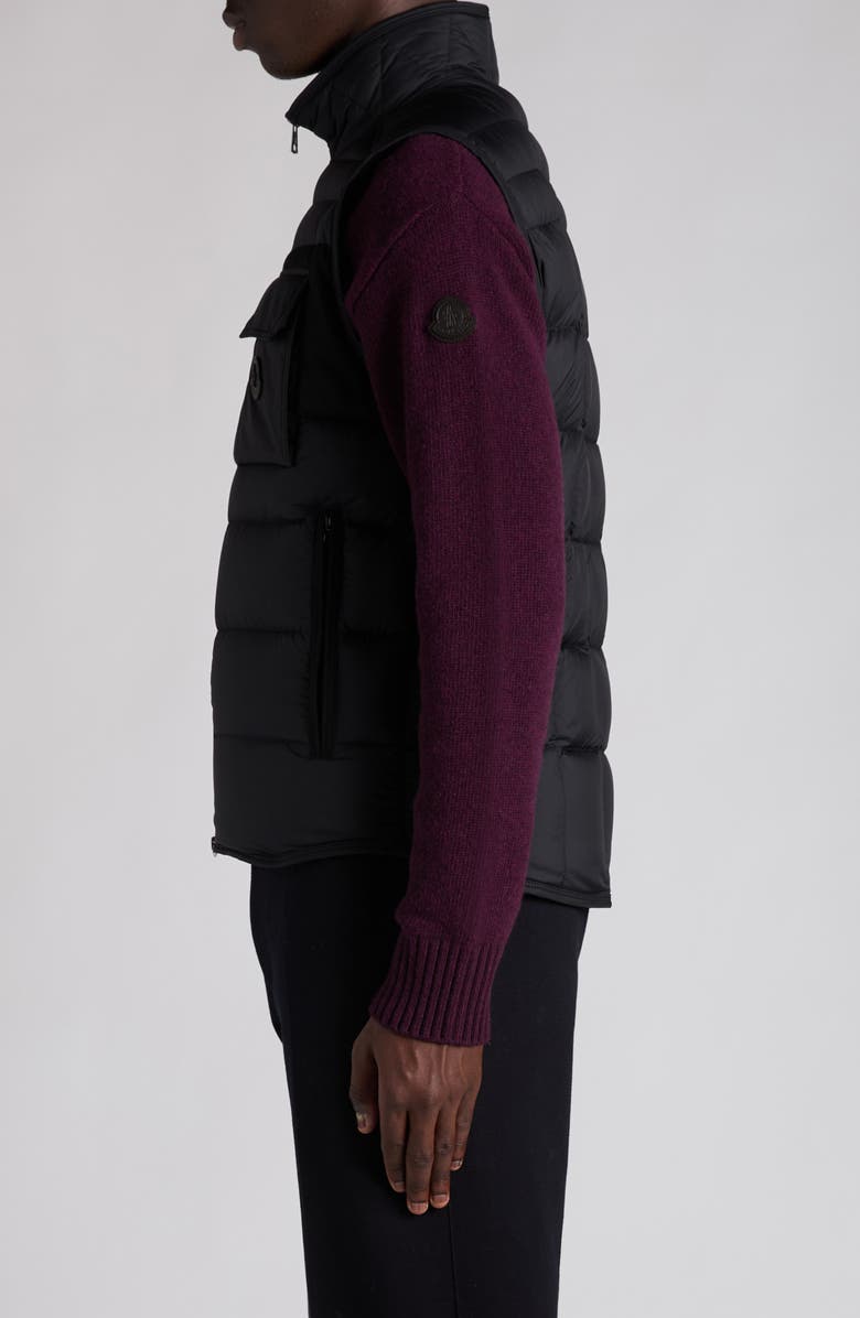 Moncler Estagnous Down Puffer Vest, Alternate, color, Black