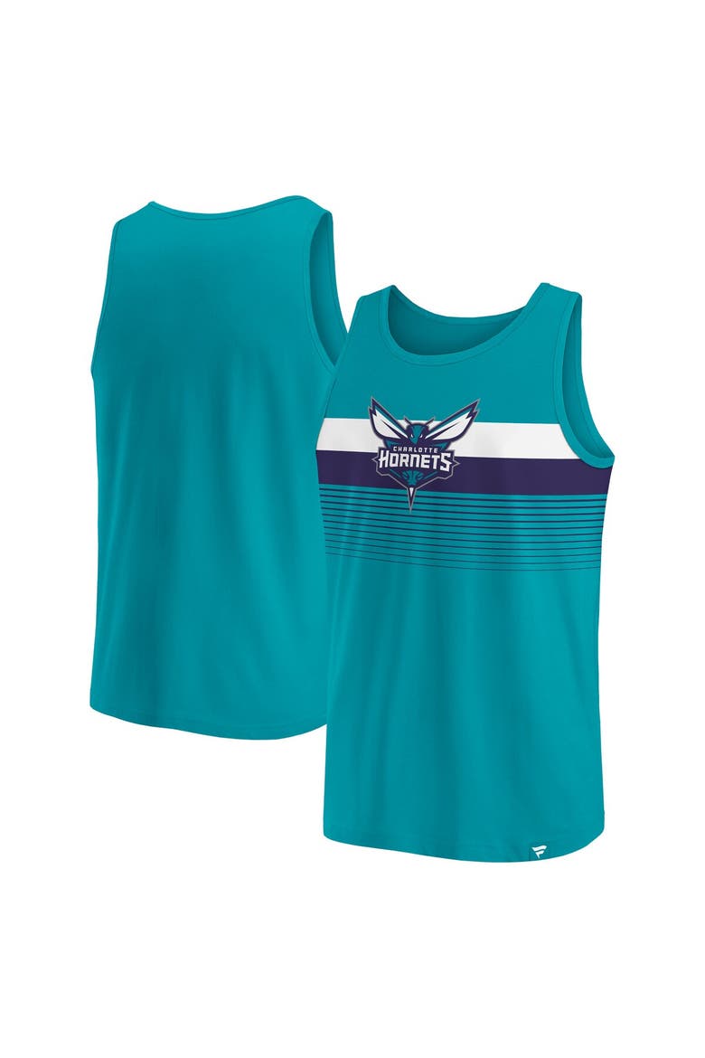 Men's Fanatics Branded Teal Charlotte Hornets Wild Game Tank Top, Main, color, Teal