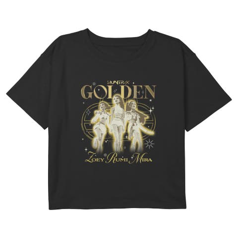 Girl's KPop Demon Hunters The Golden Girls Logo Graphic T-Shirt