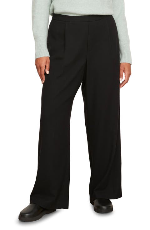 Flannel Easy Pull-On Pants (Plus Size)