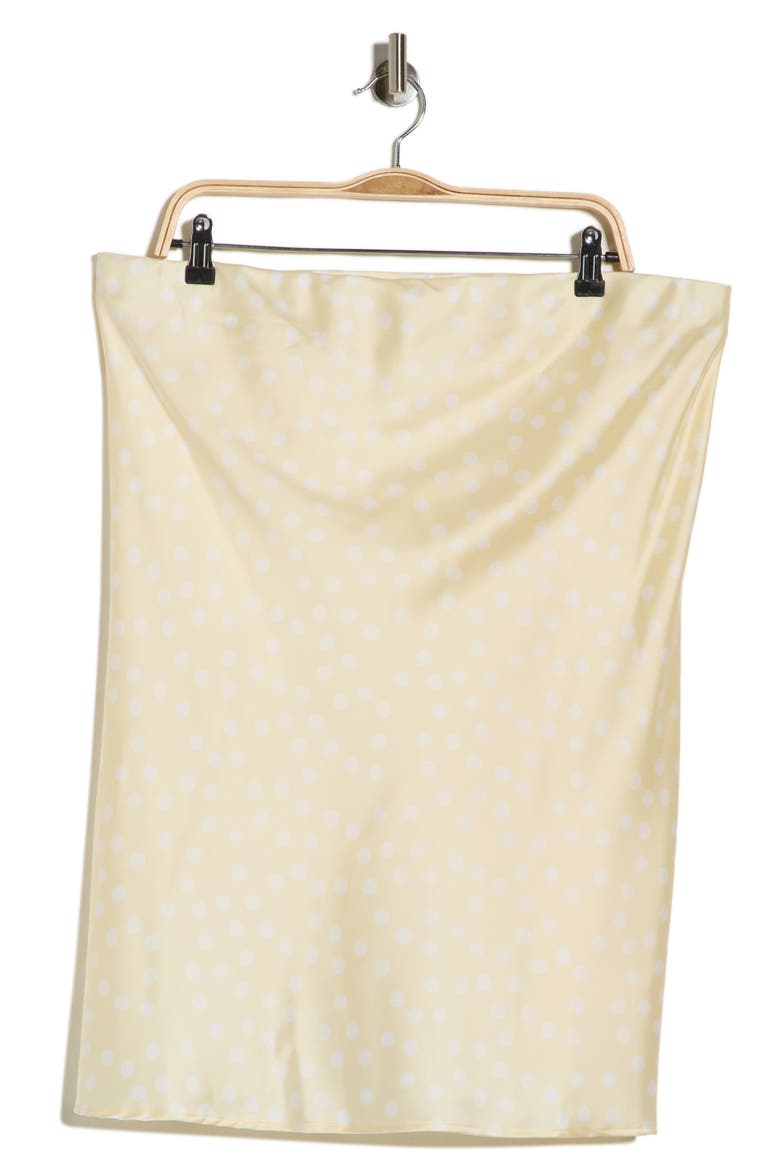 Polka Dot Strapless Tunic Top, Alternate, color, BUTTER