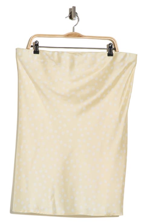 Polka Dot Strapless Tunic Top (Plus)