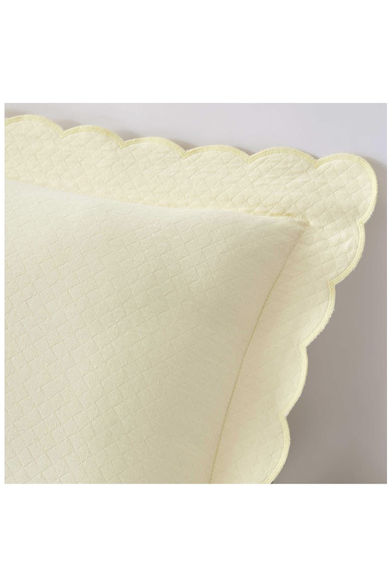 Signature Scallop Decorative Pillow, Alternate, color, SWEET CREAM