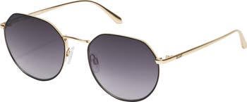 Rooftop 56mm Polarized Round Sunglasses