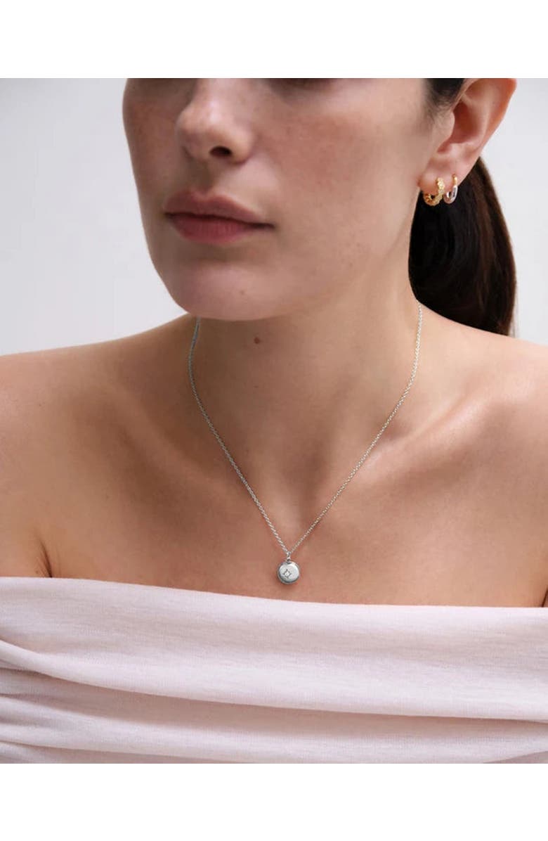 Astley Clarke Silver Biography Mini Silver Locket Necklace, Alternate, color, Silver