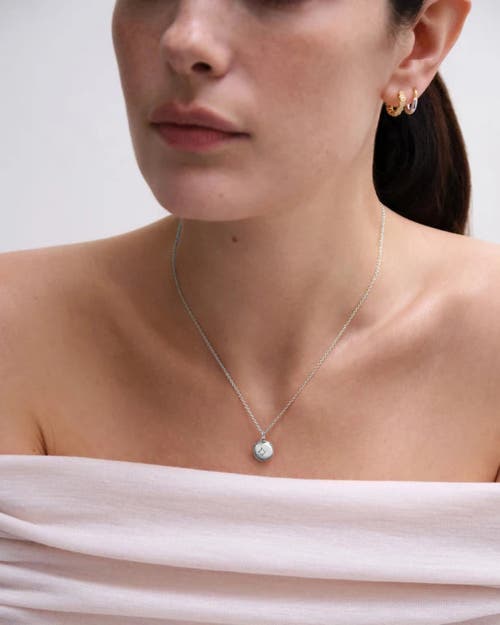 Astley Clarke Silver Biography Mini Silver Locket Necklace In Metallic