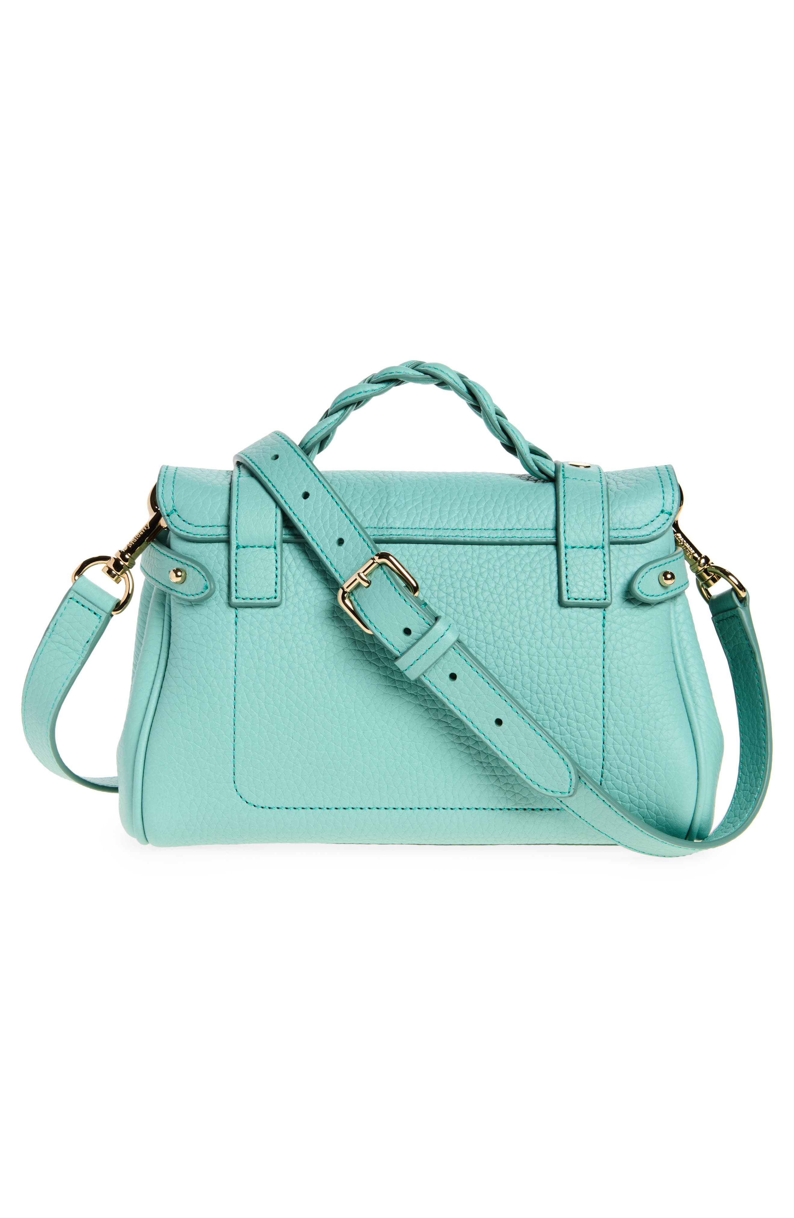 Mini Alexa Leather Satchel, Alternate, color, MARINA BLUE
