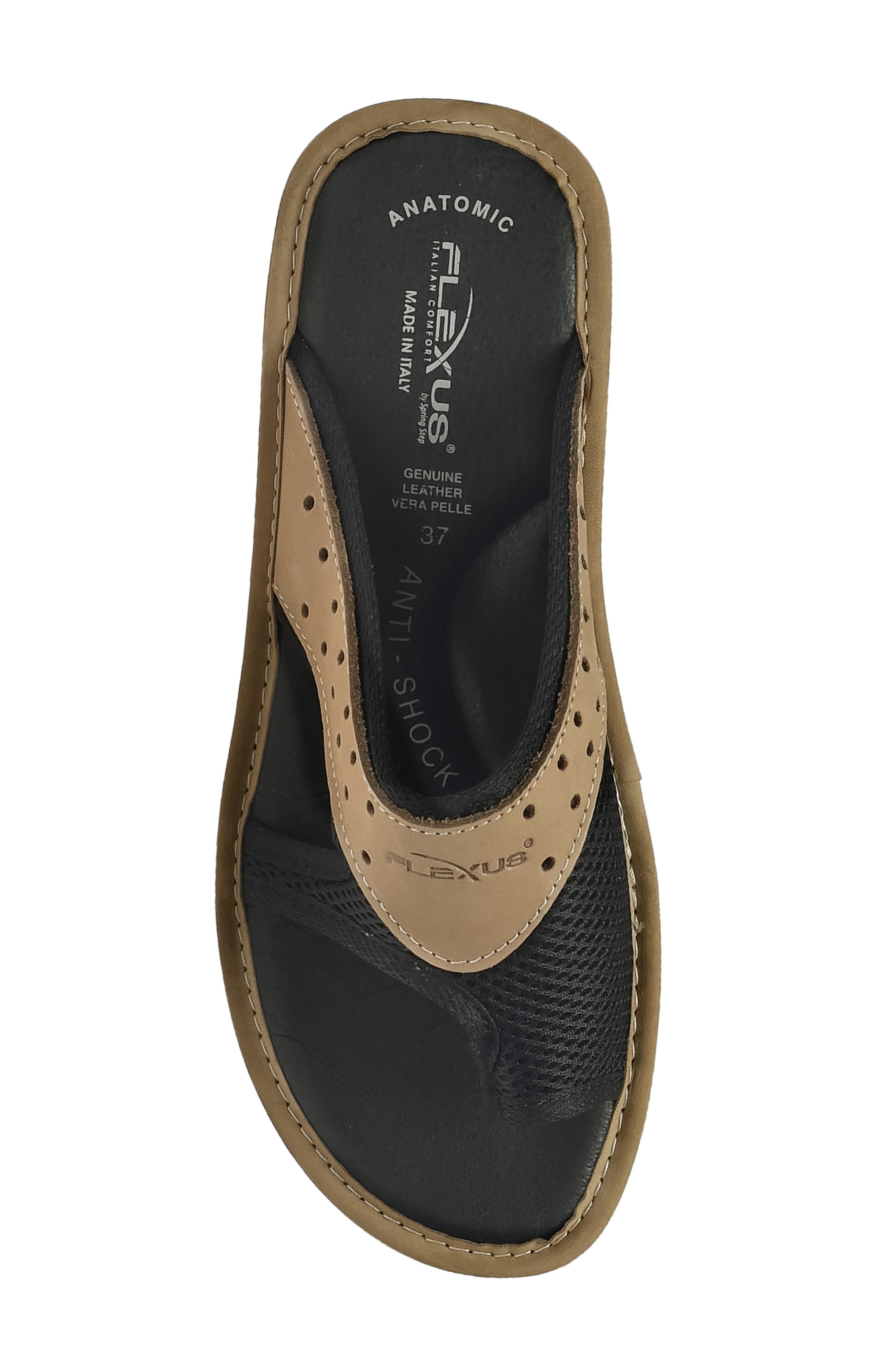 Flexus by Spring Step Pascalle Slide Sandal, Alternate, color, Black Fabric