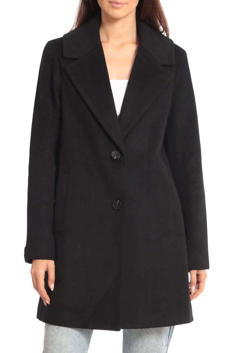 Avec Les Filles Single Breasted Peacoat, Alternate, color,