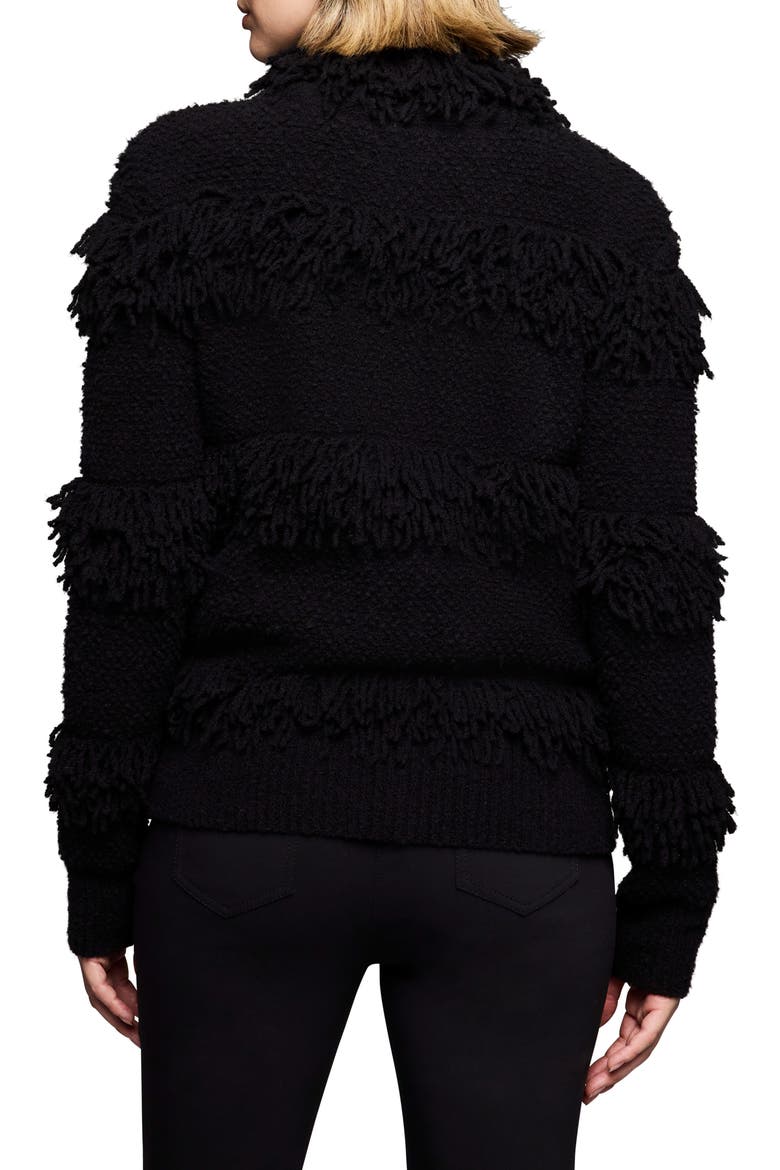 Fringe Knit Jacket, Alternate, color, BLACK ONYX