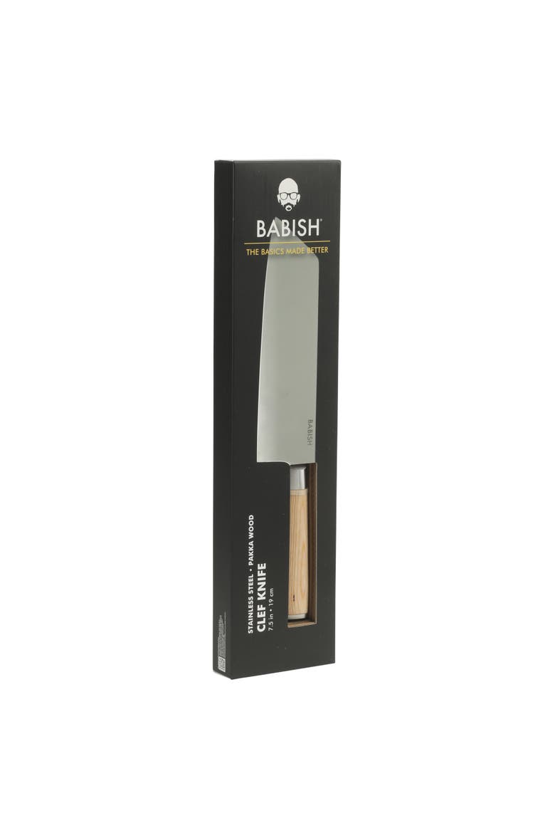 Clef Chef and Cleaver Hybrid Knife with Pakka Wood Handle, Alternate, color, Natural