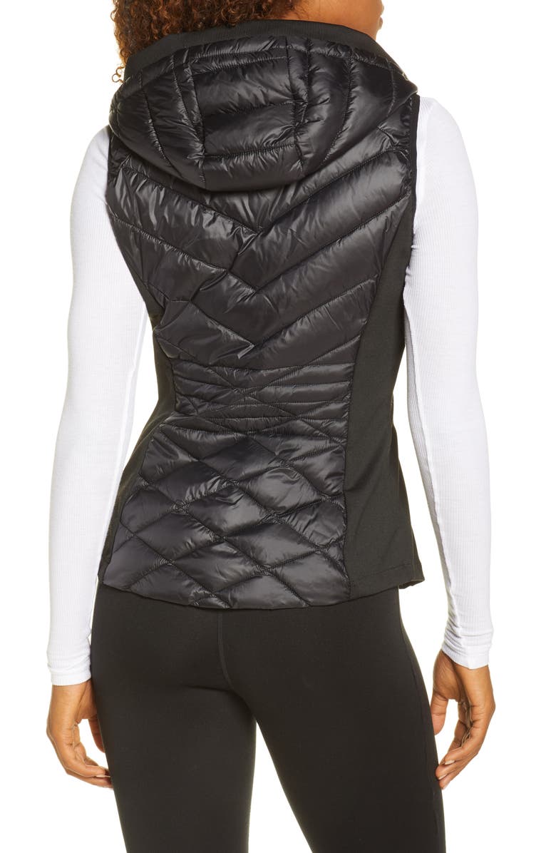 Zella Hybrid Quilted Performance Vest, Alternate, color, 