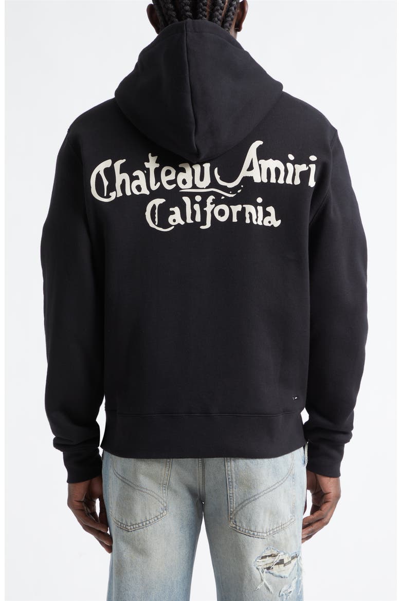 Chateau Logo Full Zip Fleece Hoodie, Alternate, color, BLACK ARCHIVED