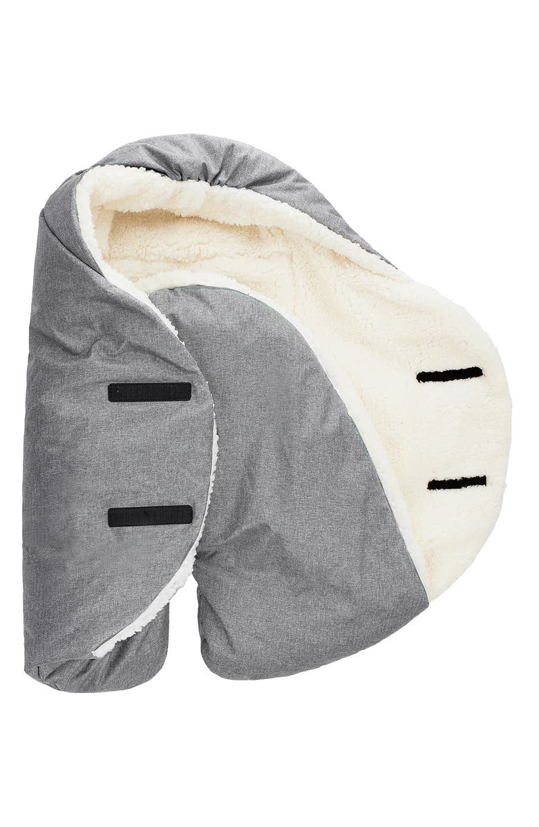 7 A.M. Enfant Nido Cloud Heavyweight Car Seat/Stroller Bunting, Alternate, color, Heather Grey