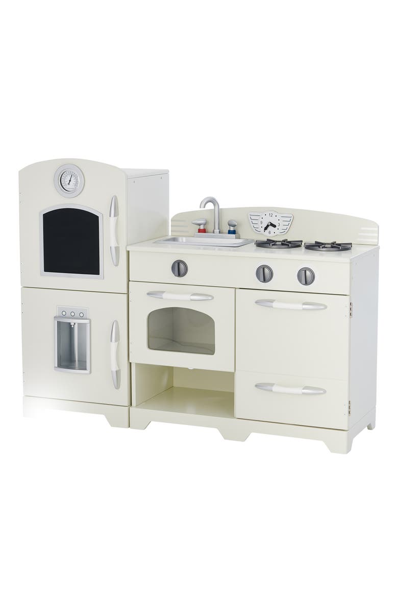 Teamson Kids Little Chef Fairfield Retro Play Kitchen, Alternate, color, White
