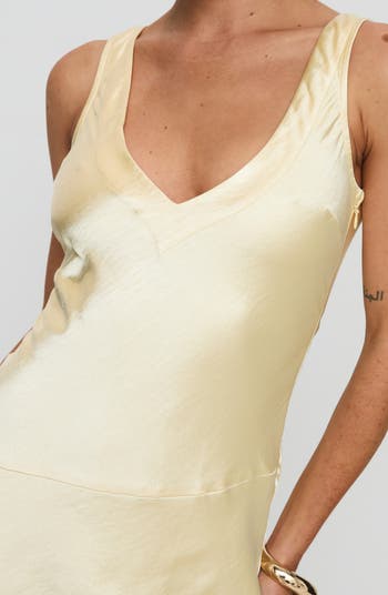 Kingslie Open Back Satin Minidress