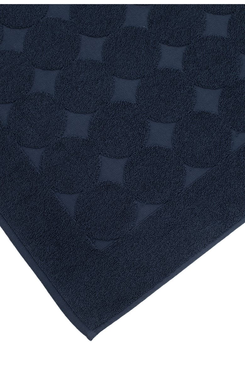 Linum Home Textiles Sinemis Circle Design Bath Mat, Alternate, color, Navy