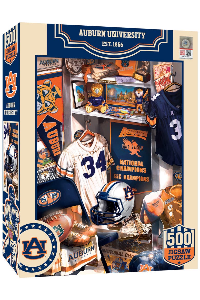 Auburn Tigers Locker Room 500pc Puzzle, Main, color, Multicolor