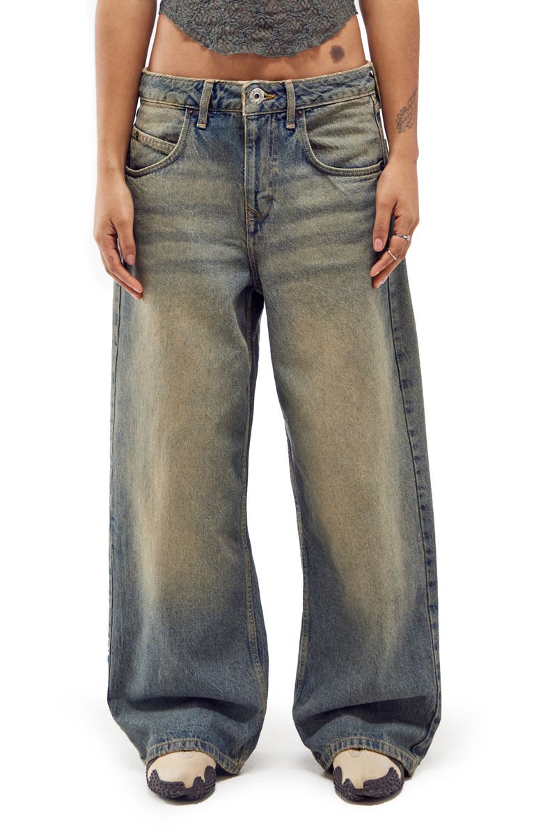 BDG Urban Outfitters Jaya Tinted Low Rise Wide Leg Jeans, Main, color, 