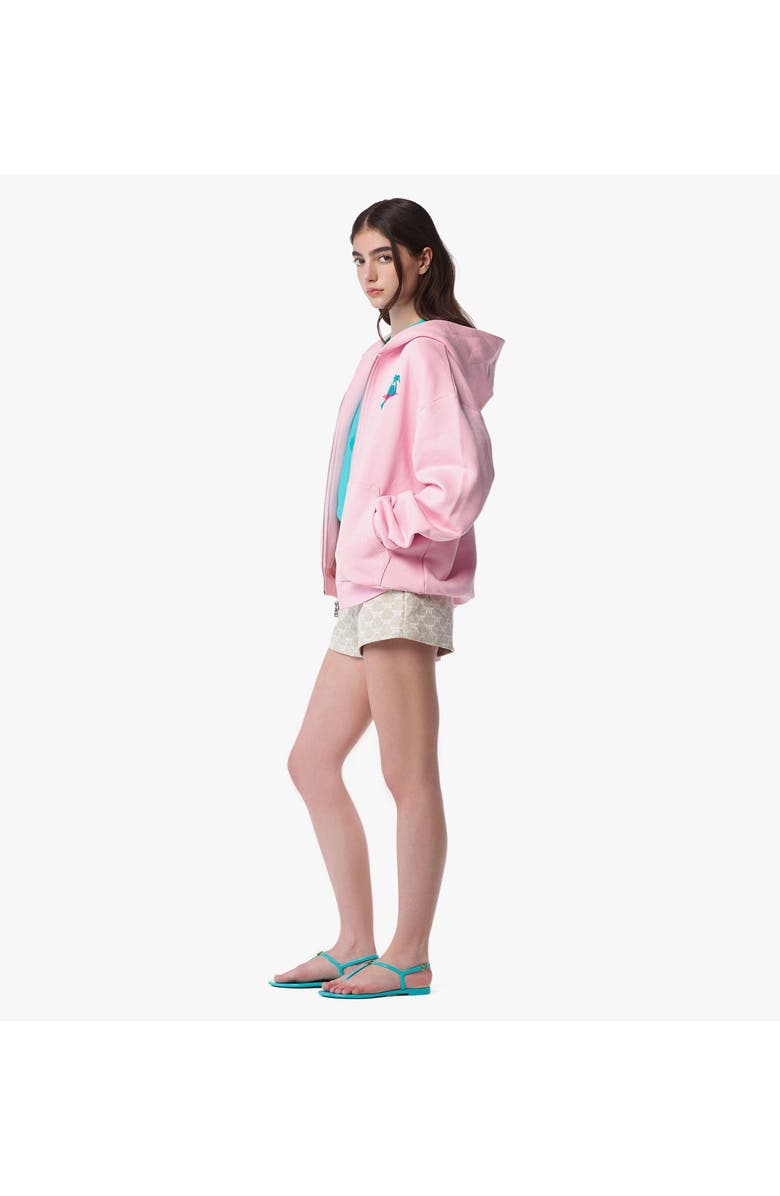 MCM x SNIPES Zip Hoodie, Alternate, color, Pink