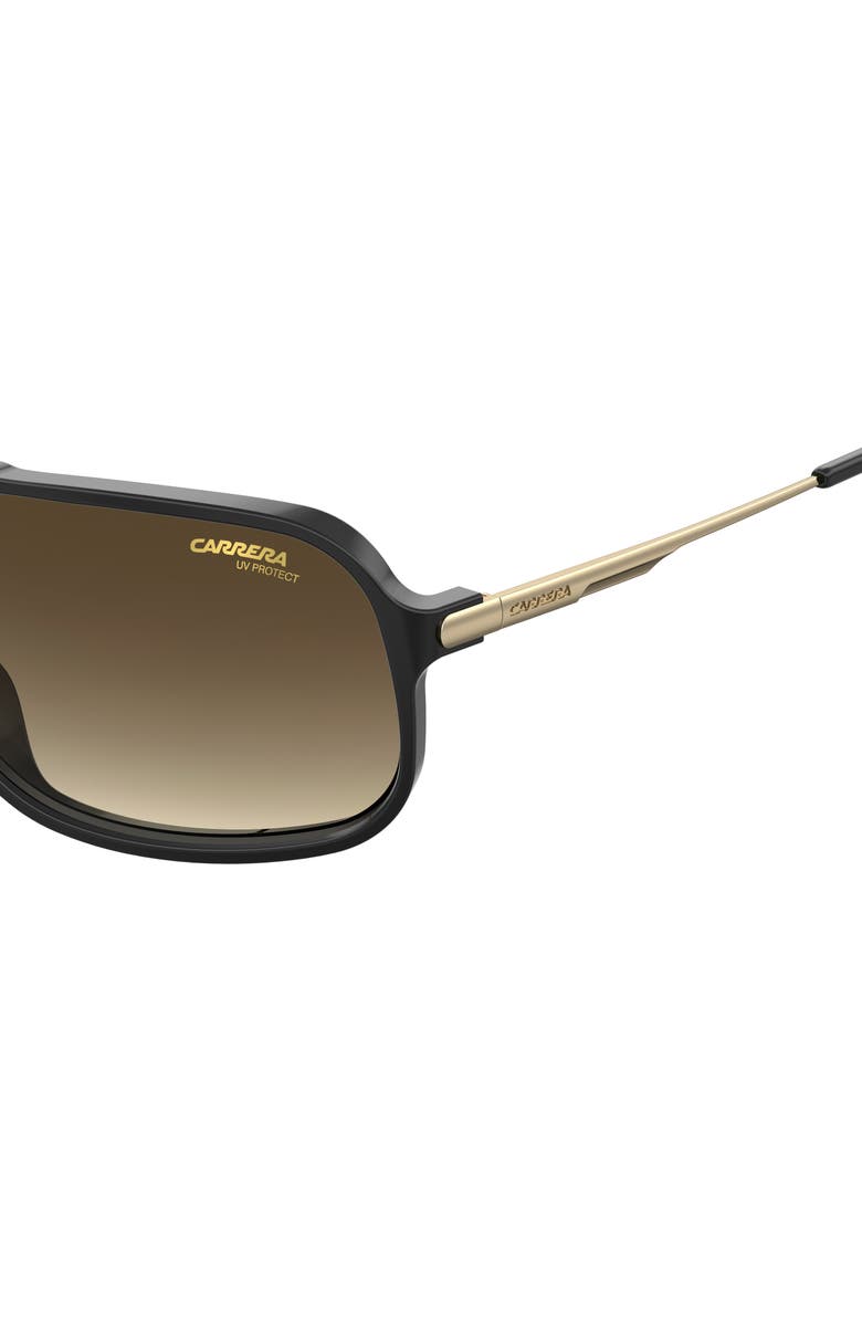 Carrera Eyewear 64mm Polarized Rectangle Sunglasses, Alternate, color,
