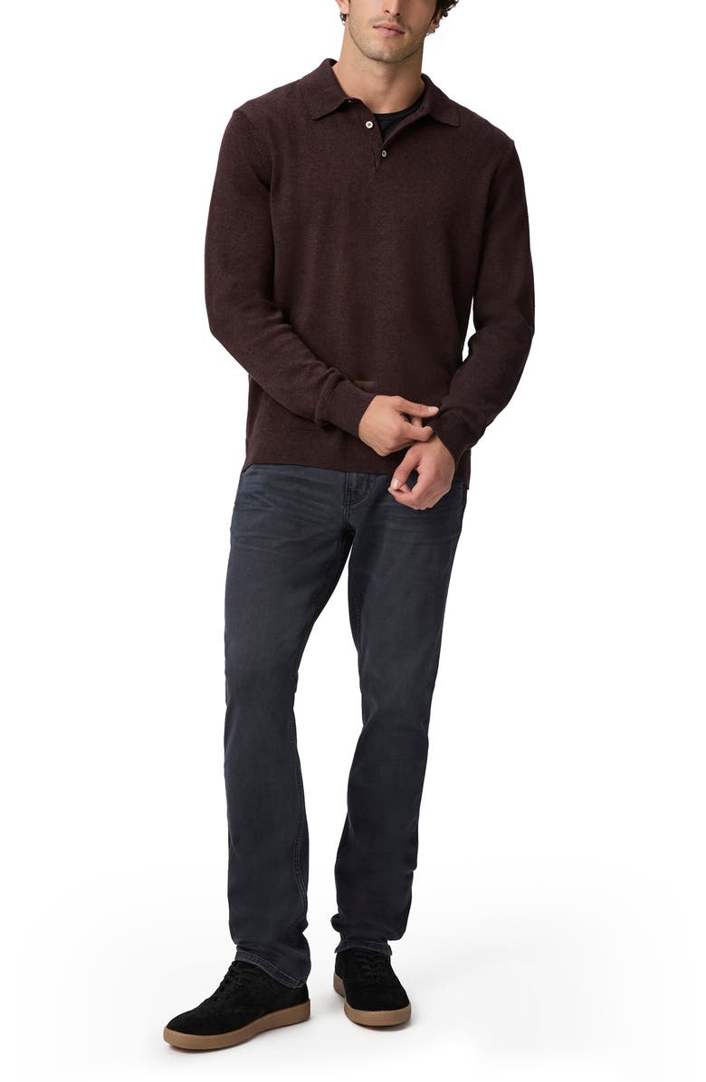 PAIGE Finsbury Merino Wool Blend Polo Sweater, Alternate, color, 